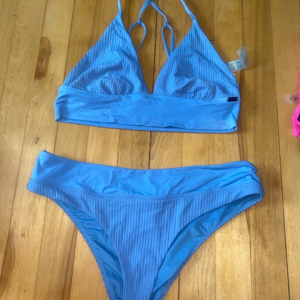 Elegant Sky Blue Bikini Set